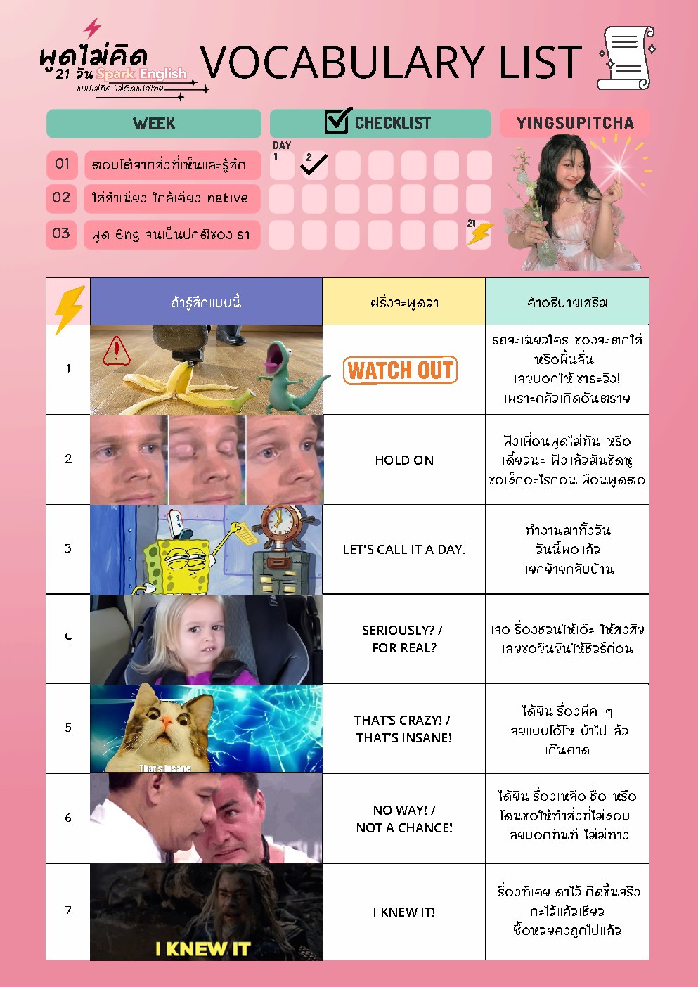 21 Days Spark English